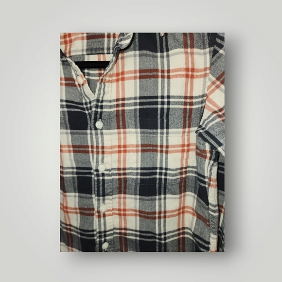 Uniqlo Flannel Checked Long Sleeve Shirt XS Beige TanSize Xs - Picture 8 of 10